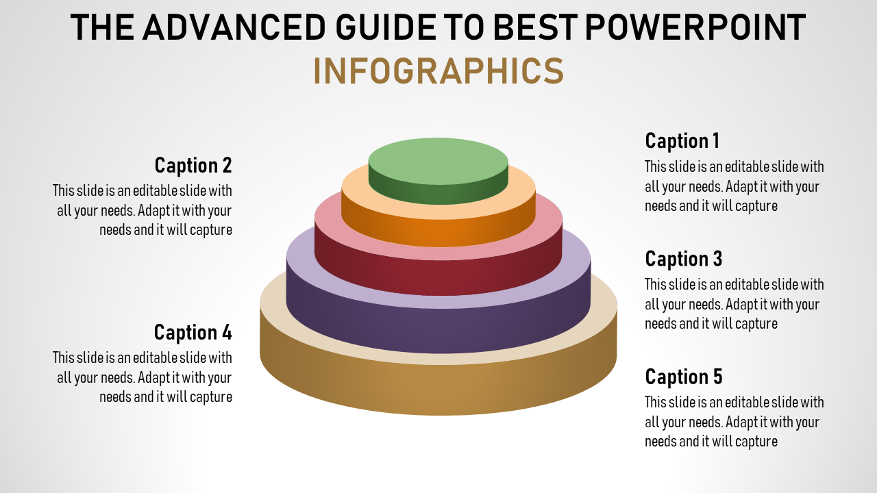 Five Levels Best Powerpoint Infographics	